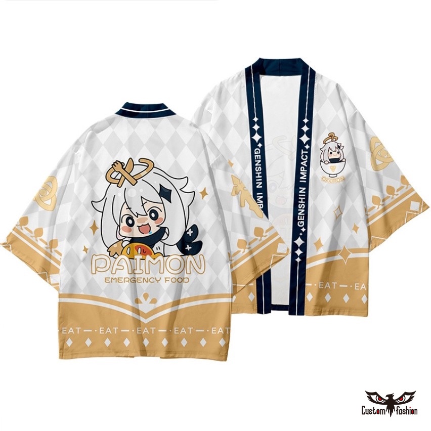 Áo Khoác Kimono Keqing Klee Fischl Eula Hutao Phong Cách Đường Phố Nhật Bản Dành Cho Nam Và Nữ