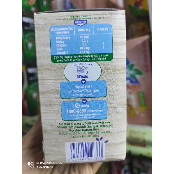 Trà vị chanh Nestea hộp 252g (18 gói x 14g)