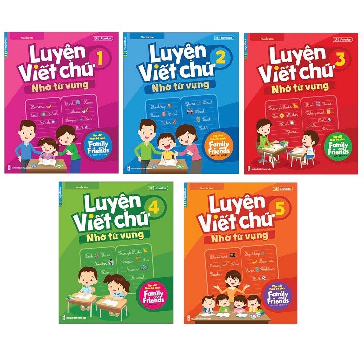 Sách - Combo Luyện Viết Chữ Nhớ Từ Vựng (Bộ 5 Tập)