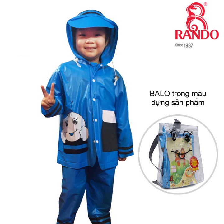 Áo Mưa Bộ RANDO Trẻ Em Ong Mật | Nhiều Màu Sắc, Tiện Lợi | hibucenter