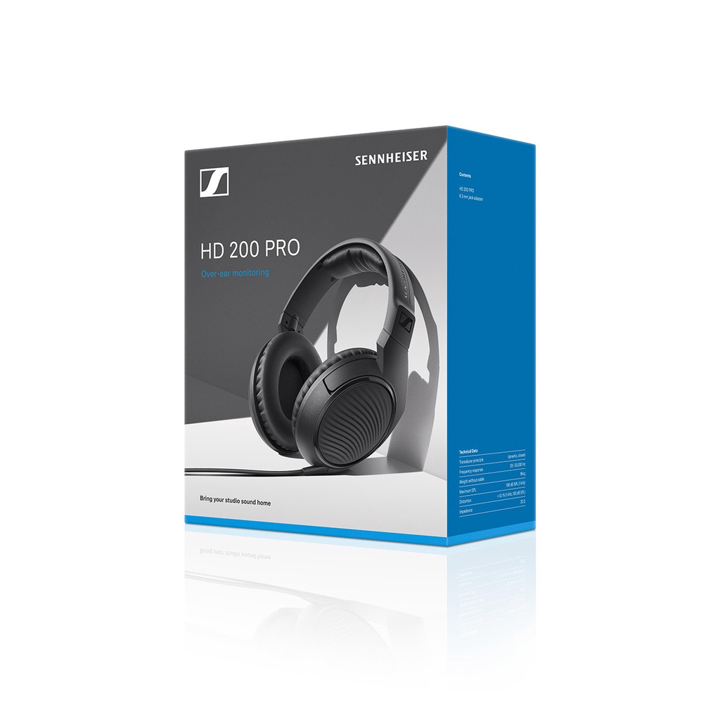 Tai nghe Sennheiser HD200PRO - HD280PRO chính hãng - Headphone kiểm âm chuyên nghiệp cho phòng thu, học nhạc cụ