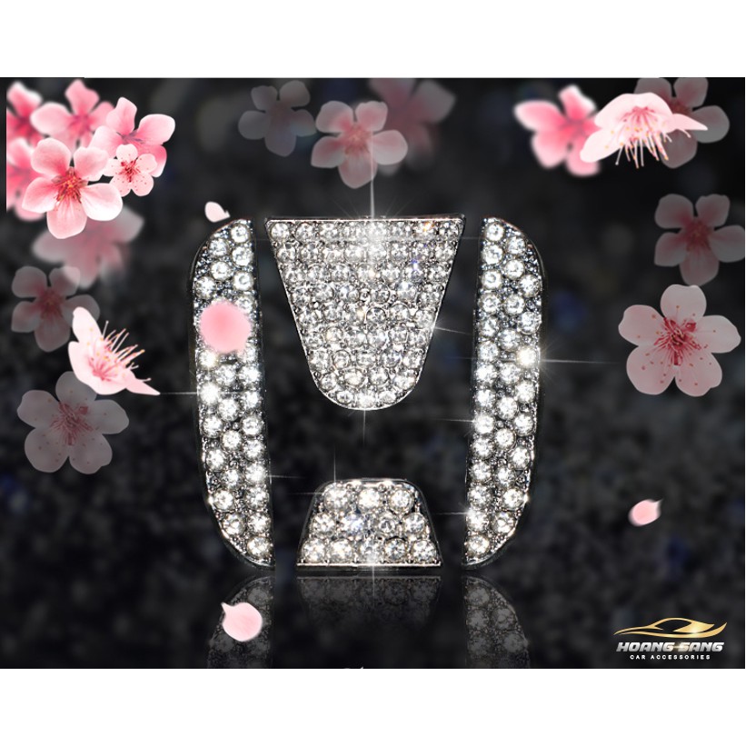 Logo Đính Đá Gắn Vô Lăng - Đính Đá Logo Mazda - Đính Đá Logo Mercedes - BMW - Honda - Hyundai