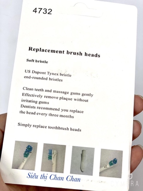 Đầu bàn chải pin OralB thay thế tặng kèm cây tháo rời