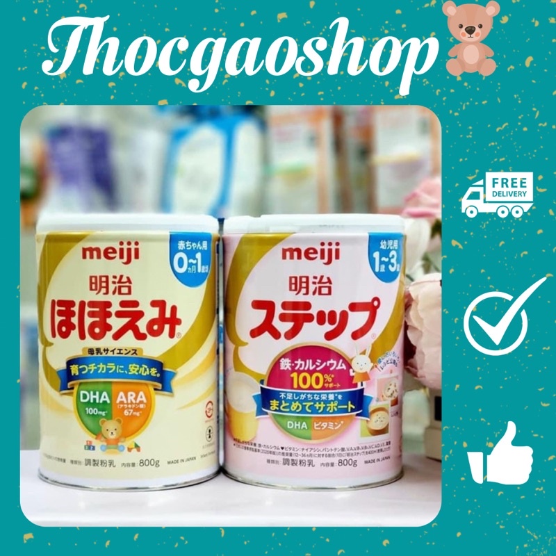 Sữa bột Meiji lon 800gr nội địa Nhật