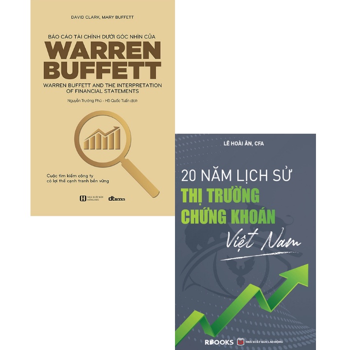Sách - Combo Báo Cáo Tài Chính Dưới Góc Nhìn Của Warren Buffett + 20 Năm Lịch Sử Thị Trường Chứng Khoán Việt Nam