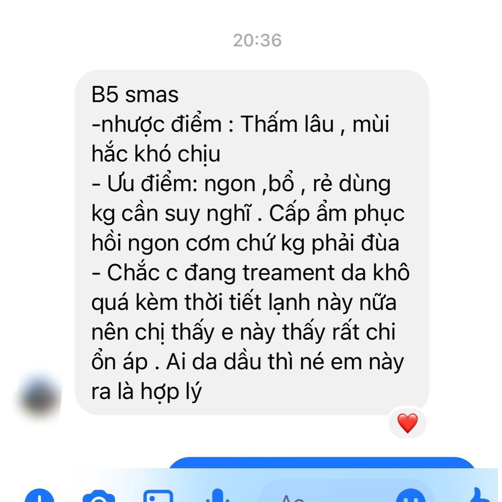 Serum dưỡng ẩm phục hồi SMAS Hàn Quốc