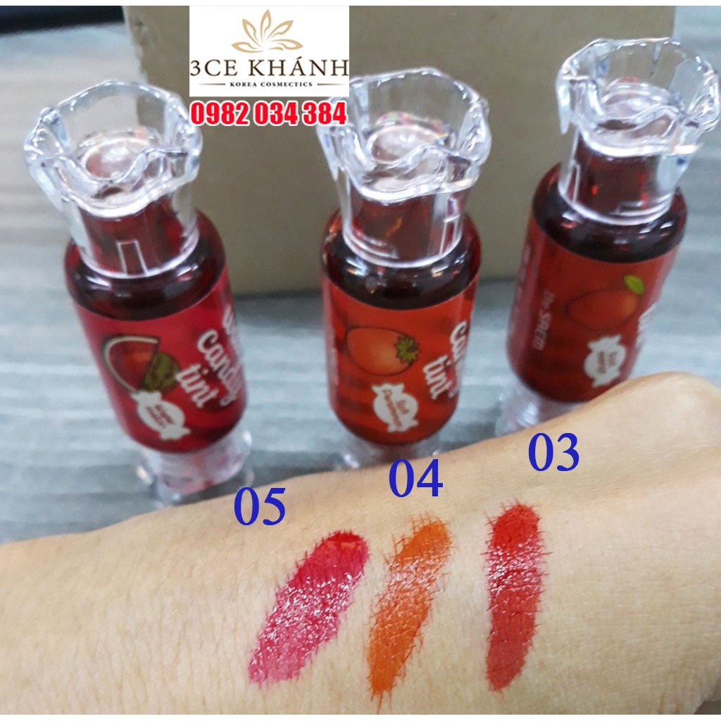 Chính hãng_Son Kẹo The Saem Water Candy Tint_Hàng chụp thật 100% tại shop 3CE KHÁNH