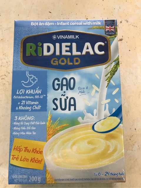 Bột ăn dặm RiDIELAC GOLD 200g