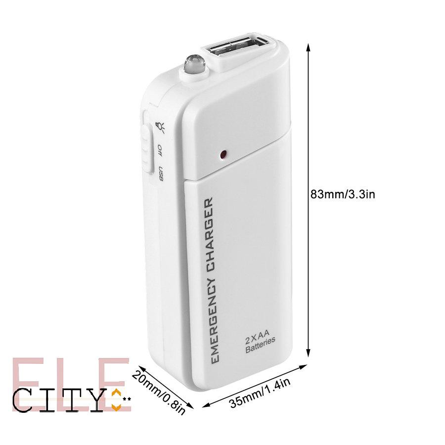 111ele} Portable AA External Battery Emergency USB Charger For MP3 Player for iPhone