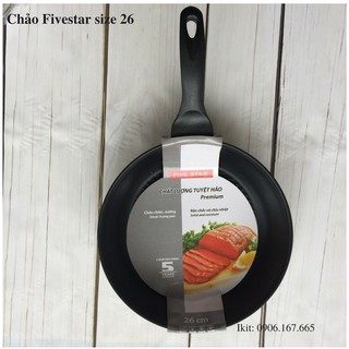 Chảo Fivestar inox chống dính sử dụng bếp từ 26CM siêu đẹp
