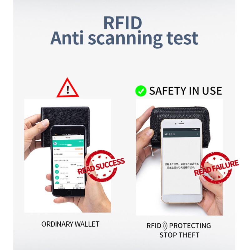 Ví Đựng Thẻ Tín Dụng / Tiền Xu RFID Phong Cách Vintage