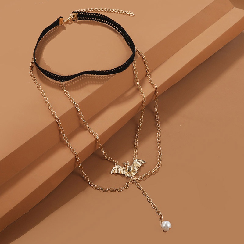 Chuỗi Ngọc Trai Đeo Chân Hình Dơi Độc Đáo Cho Nữ