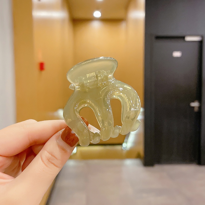 Kẹp Tóc Bằng Nhựa Acrylic Trong Suốt Phong Cách Hàn Quốc Tinh Tế