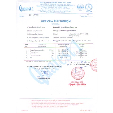 Dung dịch sát khuẩn 100% tự nhiên thương hiệu Sanodyna - Công nghệ Italy  H2L