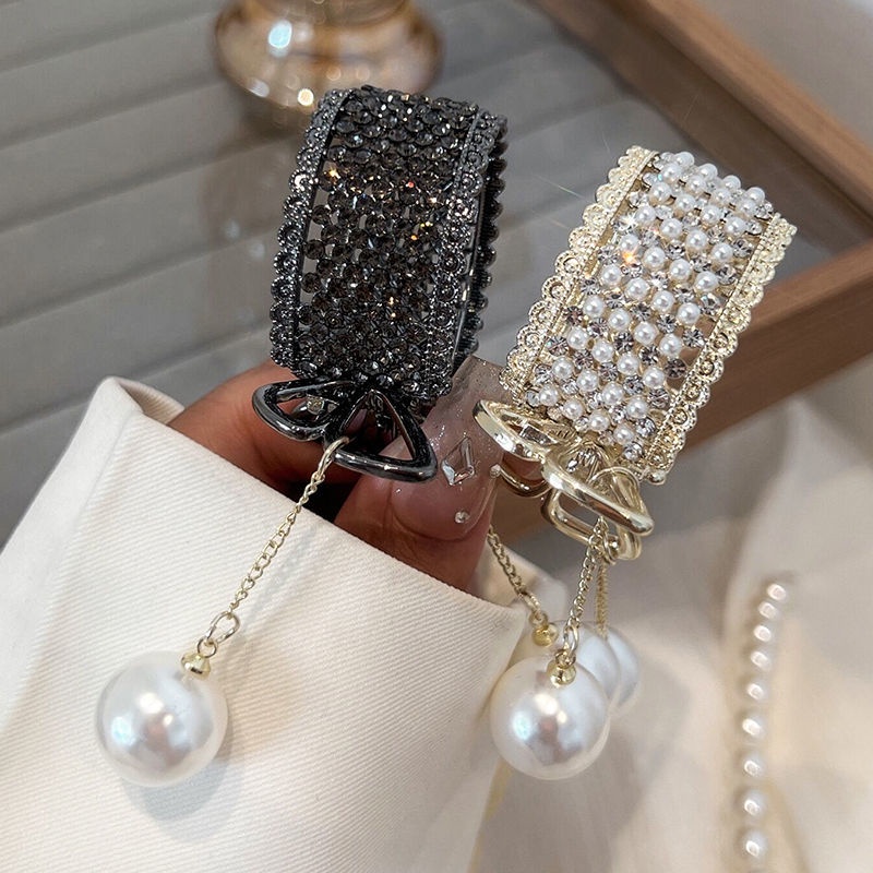 Kẹp Tóc Tua Rua Màu Vàng Đen Thời Trang Cho Nữ