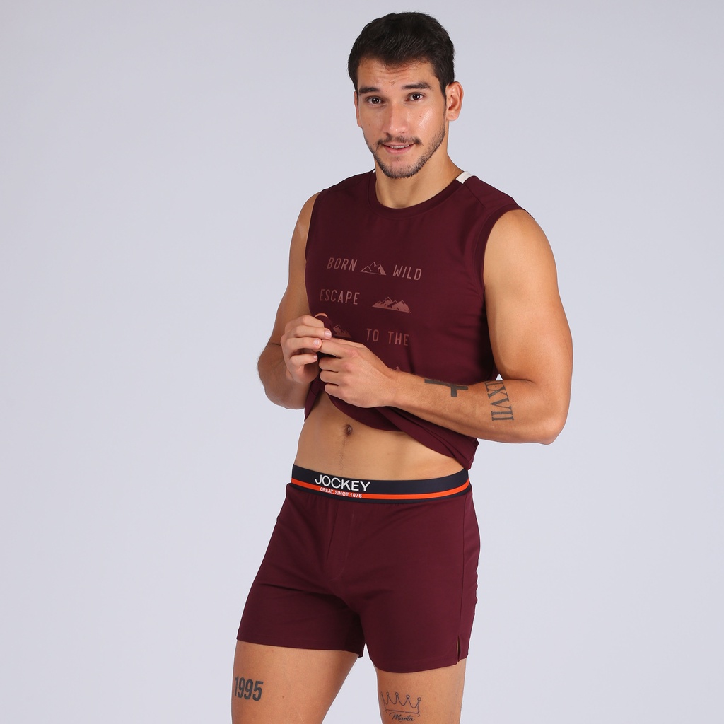 Combo 03 Quần Lót Nam Jockey Dáng Knit Boxer Thun Cotton Pima Co Giãn Thoáng Khí - JUMB0316