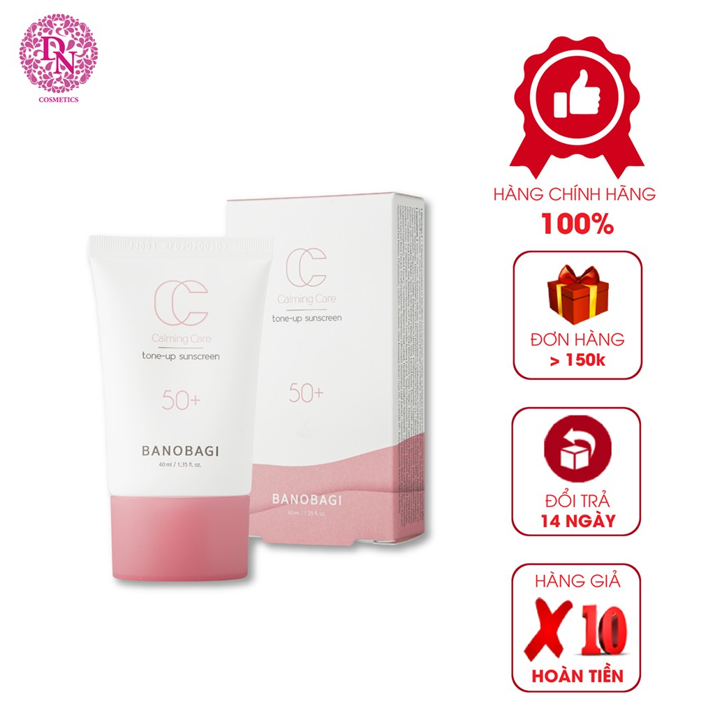 Kem Chống Nắng Make-Up Banobagi Calming Care Tone Up Sunscreen 40ml