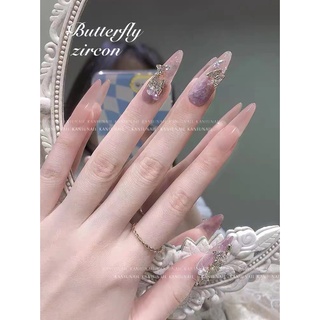 Charm Bướm đá đính móng