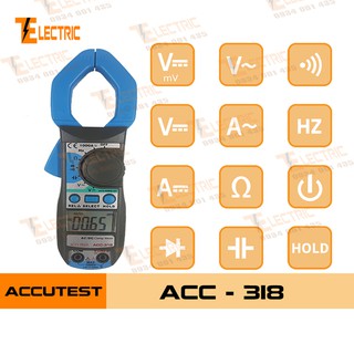 ACC - 318 Ampe Kìm Đo Điện Đo Dòng Điện AC/DC 1000A  ACC 318