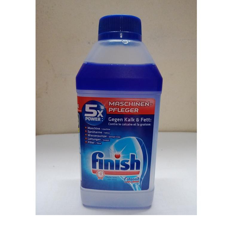 Nước vệ sinh máy rửa chén Finissh 250mml nhập khẩu Đưc. Tặng que thử nước cứng