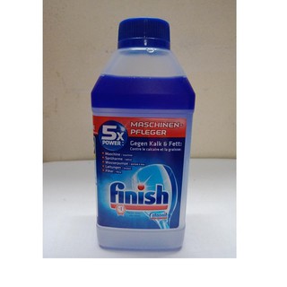 Nước vệ sinh máy rửa chén Finissh 250mml nhập khẩu Đưc. Tặng que thử nước cứng