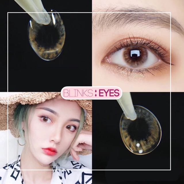  Fairy lens - xám/nâu ( 0 đến 8 độ ) - lens kính áp tròng