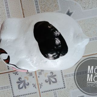 Hep đất bò sữa trắng - heo đất handmade