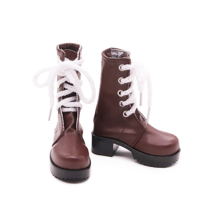 Đôi giày da thời trang cho búp bê 8cm 1/ 3