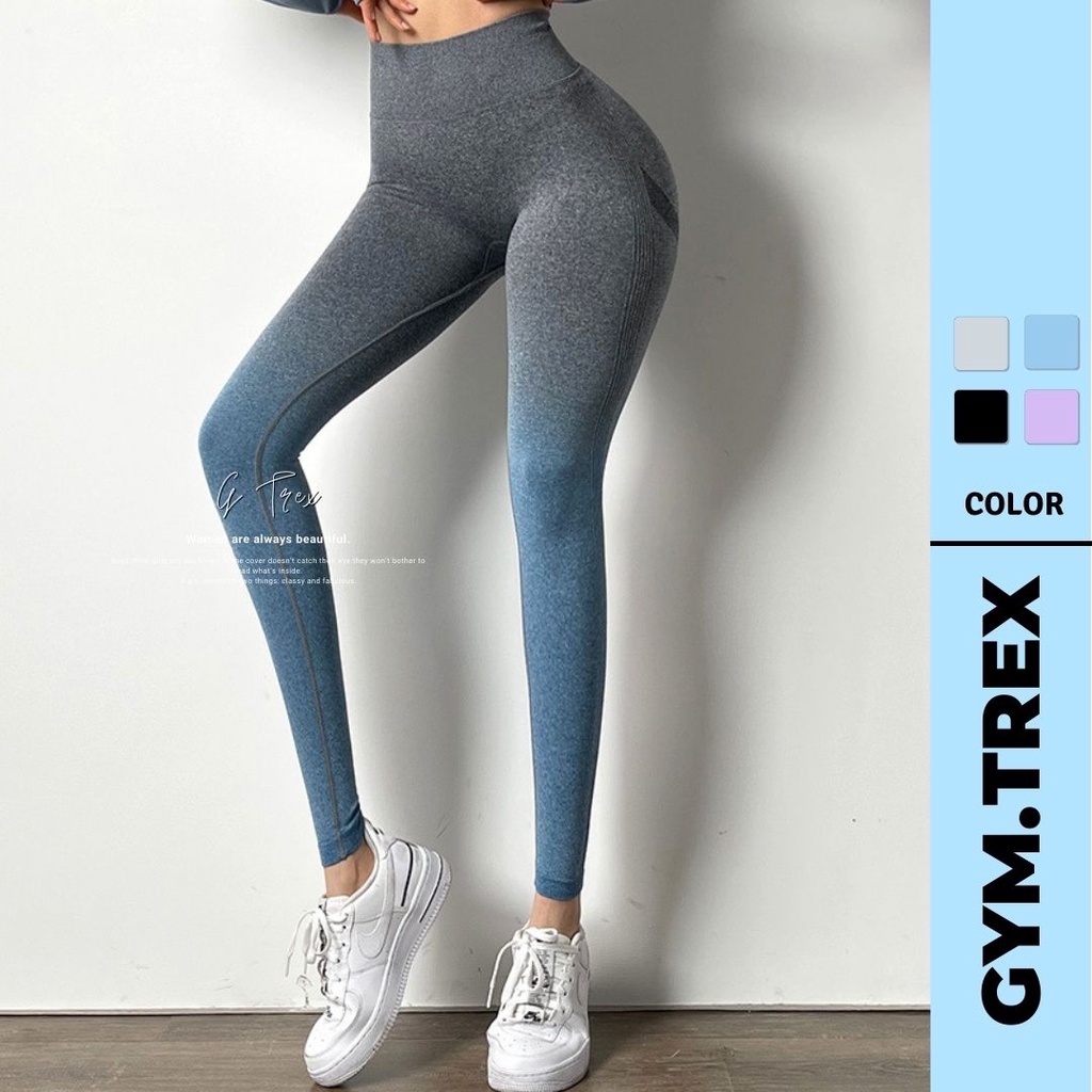 Quần legging tập gym nữ cạp cao thun siêu mịn SP219, Quần gym nữ nâng mông GYMTREX