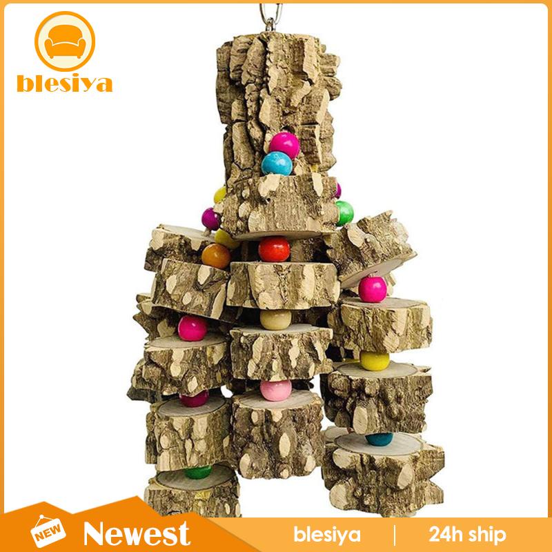 Đồ chơi gặm bằng gỗ tự nhiên cỡ lớn cho vẹt