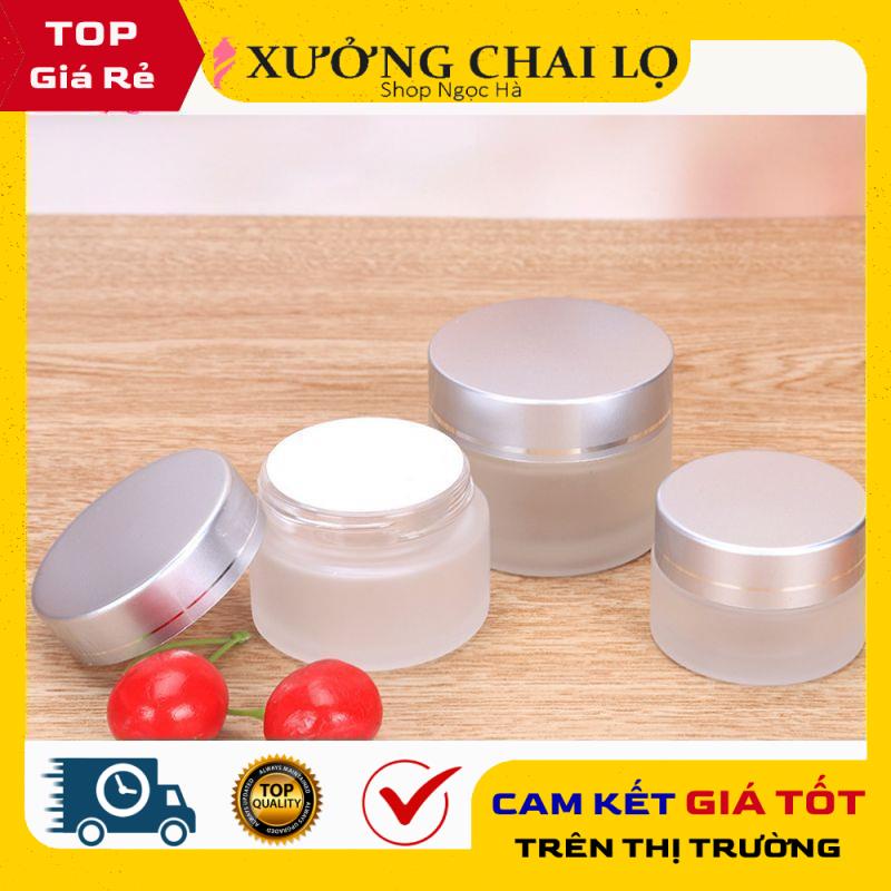 Hũ Chiết Mỹ Phẩm ❤ GIÁ RẺ NHẤT ❤ Hủ đựng kem thủy tinh mờ 5g,10g,15g,20g,30g,50g, phụ kiện du lịch