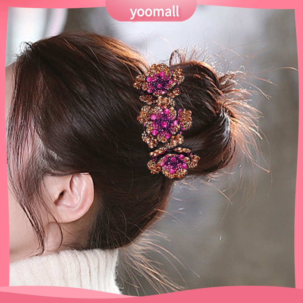 Yomall♡ Kẹp Tóc Càng Cua Đính Đá Nhiều Màu Sắc Tạo Kiểu Tóc
