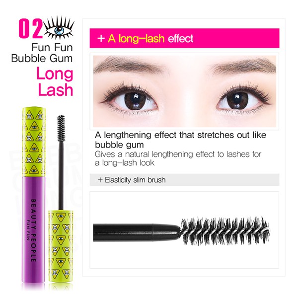 Mascara làm dày & dài mi BEAUTY PEOPLE Fun Fun Mascara 10ml