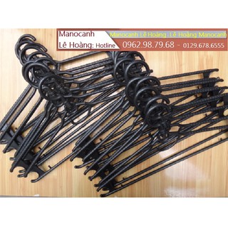Combo 70 Chiếc Móc Nhựa Tròn Cổ Xoay
