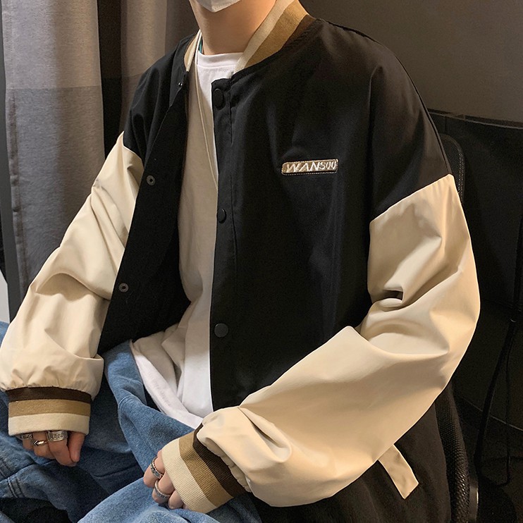 Áo Khoác Bóng Chày Ulzzang  ⚡ Áo Bomber Kaki Oversized Nam Nữ Unisex- Trẻ Trung Năng Động - Cúc Bấm