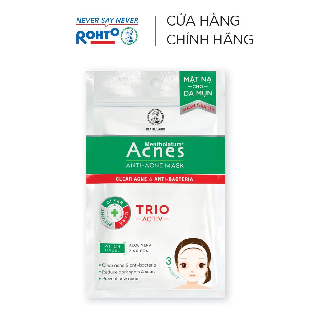 Mặt nạ chuyên biệt cho da mụn Acnes Blemish Control Mask (3 miếng/1 Gói/ 65ml)