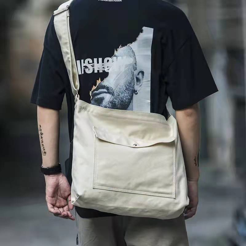 Túi Xách Vải Canvas Thiết Kế Cỡ Lớn Thời Trang Cao Cấp Dành Cho Nam Nữ