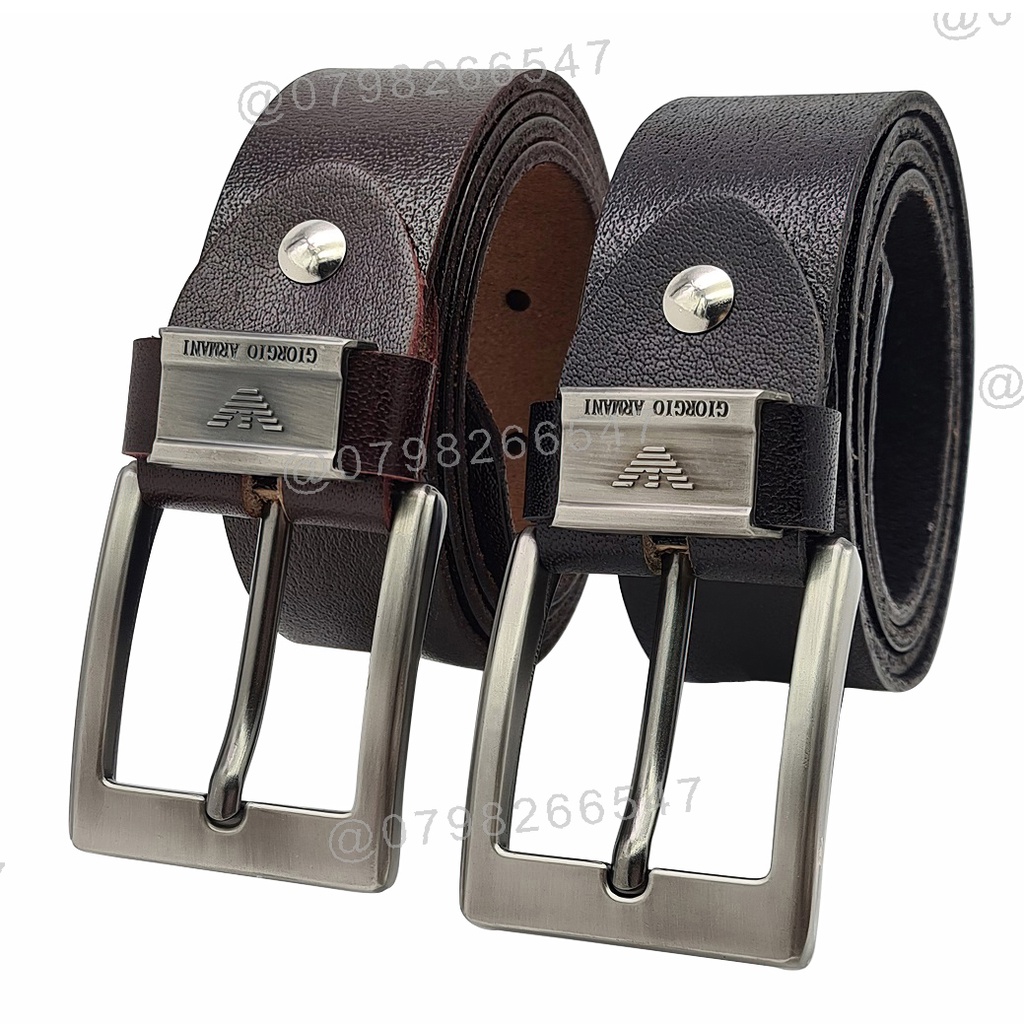 Thắt lưng nam da bò cao cấp DHM-276 | Khoá kim mặt vuông đen nhám mạnh mẽ | Bảo hành 12 tháng