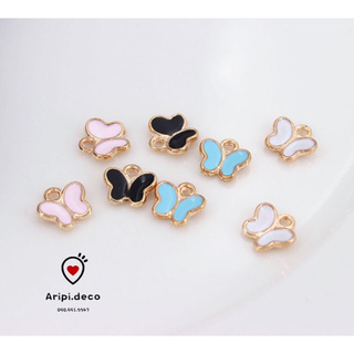 Charm kim loại hình bướm dễ thương K16 /Nguyên liệu làm phụ kiện handmade