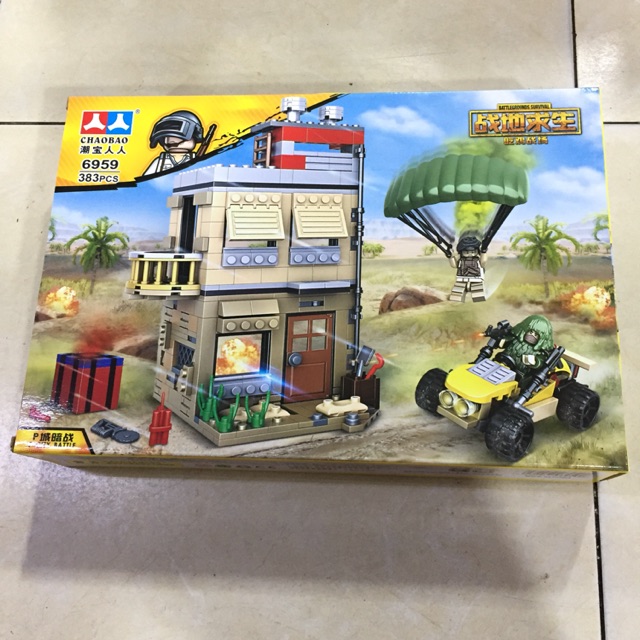 Lego lắp ghép ngôi nhà 2 in1 với siêu nhân 383 miếng ghép