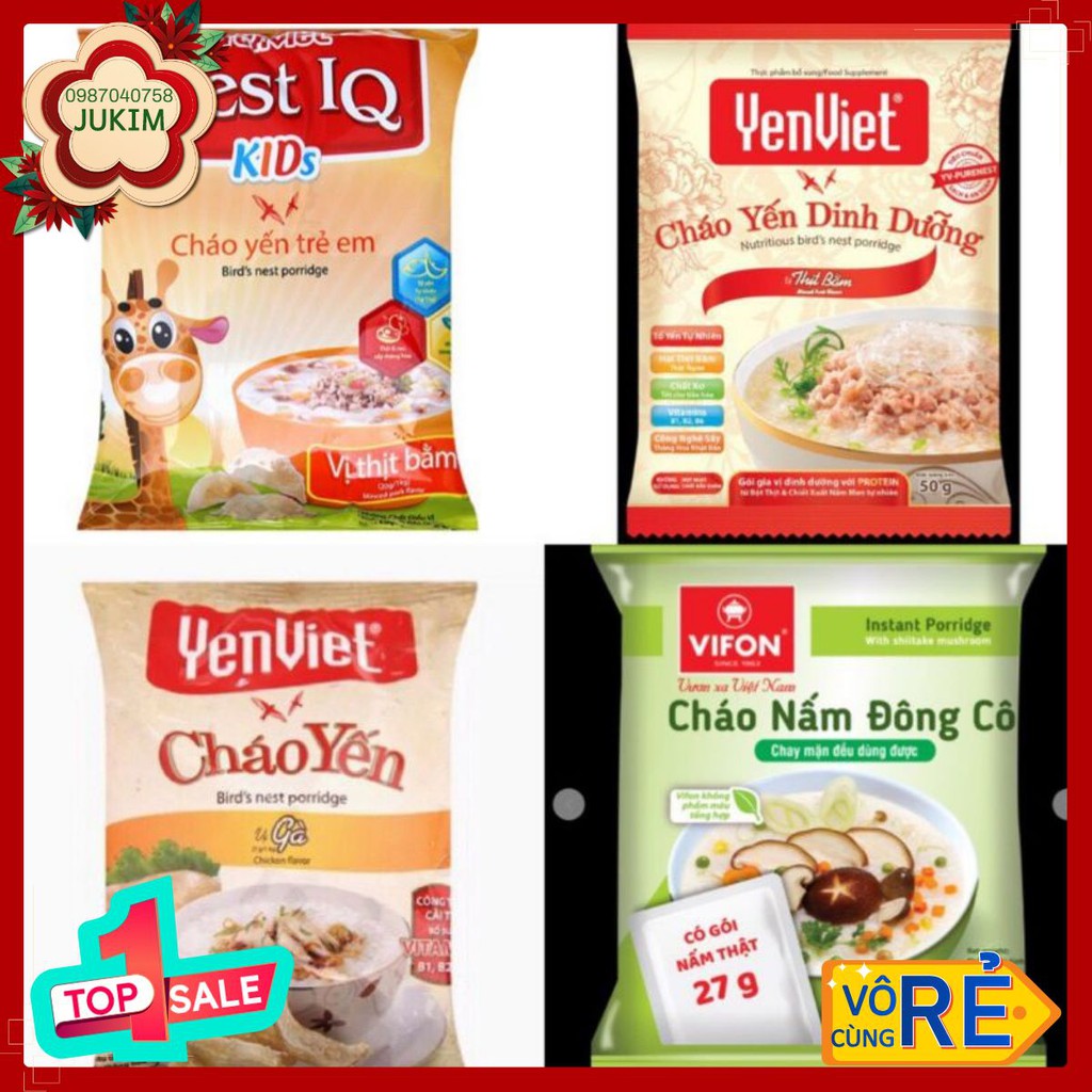 Combo 10 gói cháo yến trẻ em/ cháo yến dinh dưỡng