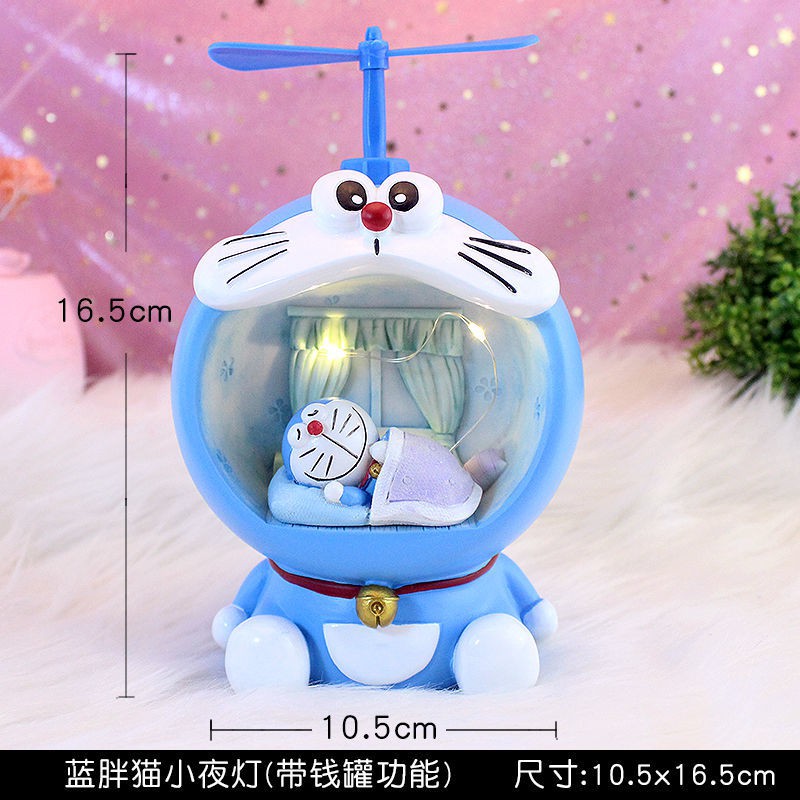 Ống Heo Tiết Kiệm Hình Mèo Máy Doraemon Đáng Yêu