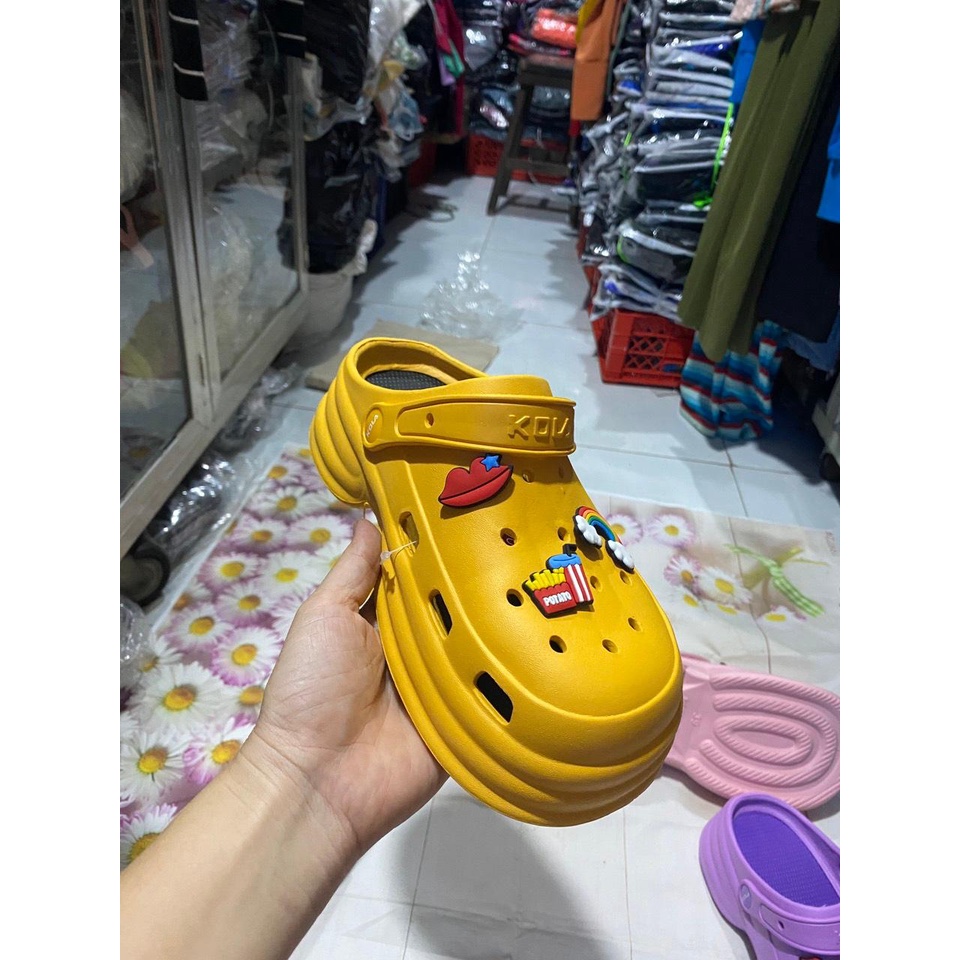 DÉP SỤC NHỰA ĐẾ CAO NỮ NHIỀU MÀU KÈM 6 STICK SIZE 36-40