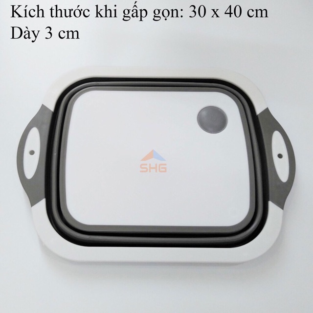 THAU (CHẬU) ĐA NĂNG 2 IN 1 - THAU VÀ THỚT XẾP GỌN