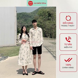 SET ĐỒ ĐÔI NAM NỮ ĐẸP COUPLE TINA SET ĐỒ CẶP NAM NỮ ĐẸP HỌA TIẾT ĐI BIỂN NHẸ NHÀNG THEO PHONG CÁCH HÀN QUỐC SIÊU XINH
