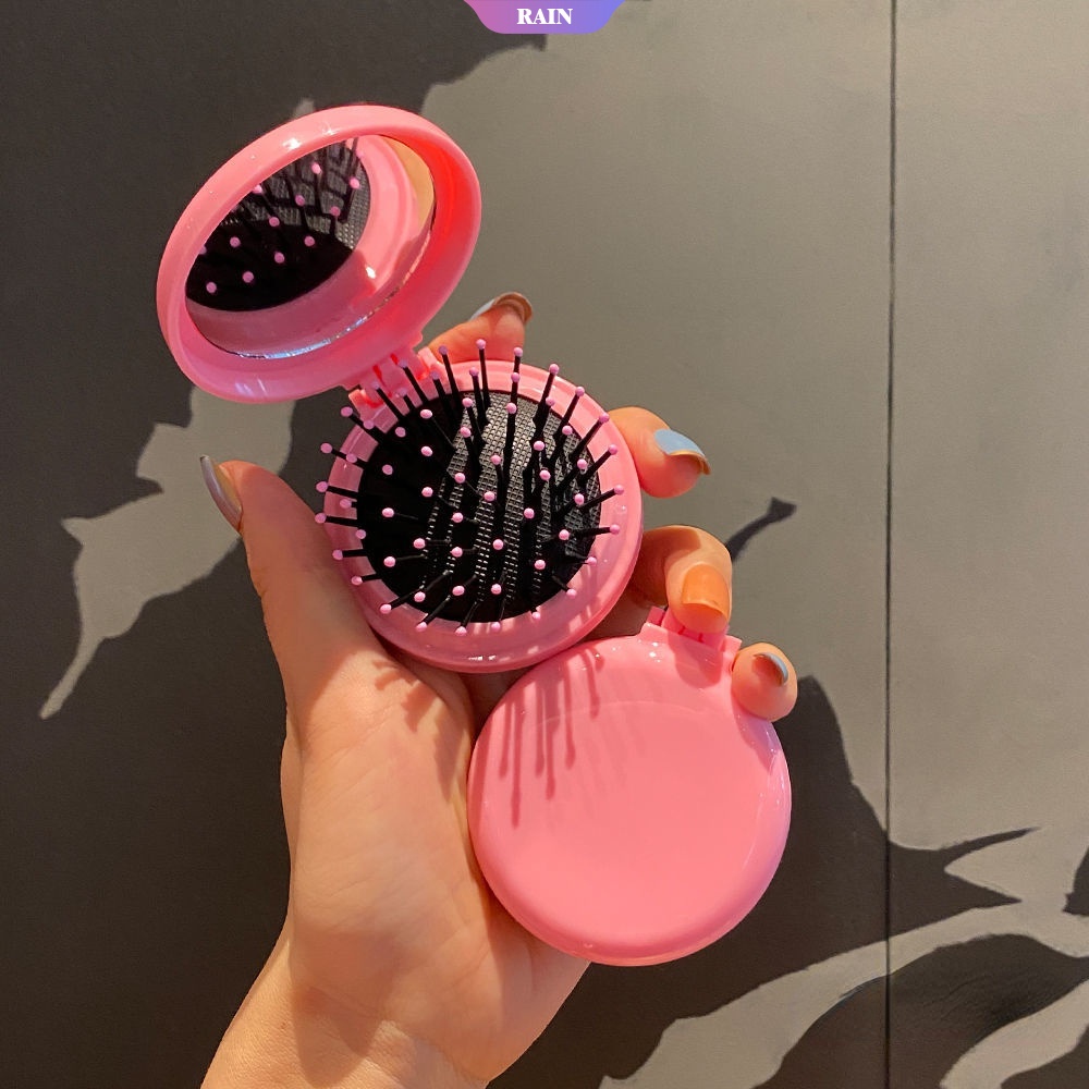 SANRIO Gương Gấp Họa Tiết Hoạt Hình Kuromi My Melody Cinnamoroll Dễ Thương Dùng Làm Quà Tặng Cho Bé Gái