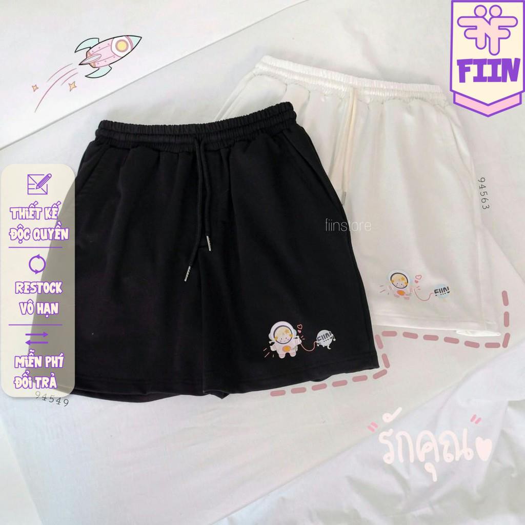 [Ảnh thật tự chụp] Quần shorts thun Cô bé Vũ trụ - Fiinstore