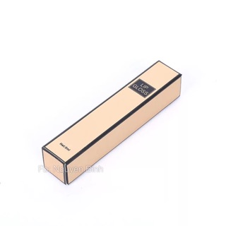 Vỏ hộp giấy đựng son kem (vàng viền đen)