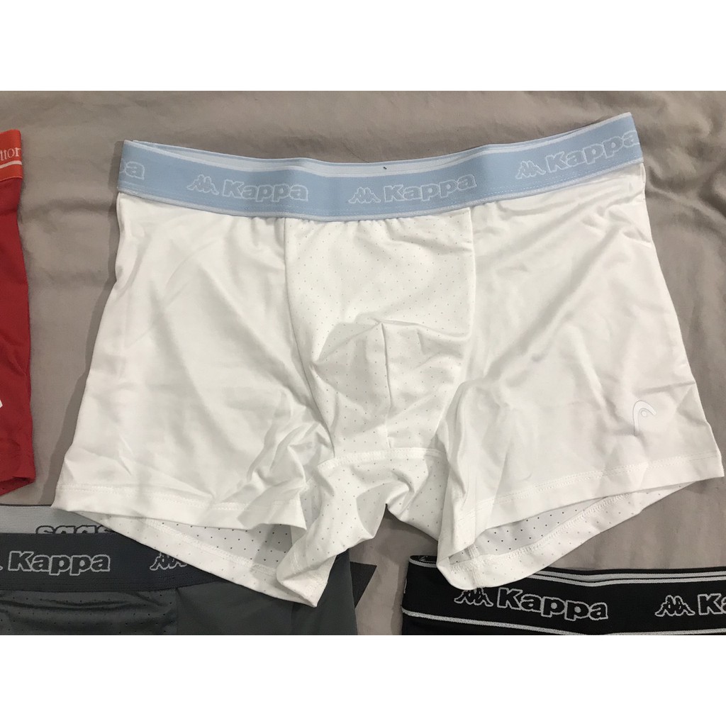 Quần Lót Poly Boxer dạng đùi Nam Thể Thao Chuyên cho người tập Gym thun lạnh Hàn Quốc Head, Kappa, K-Swiss