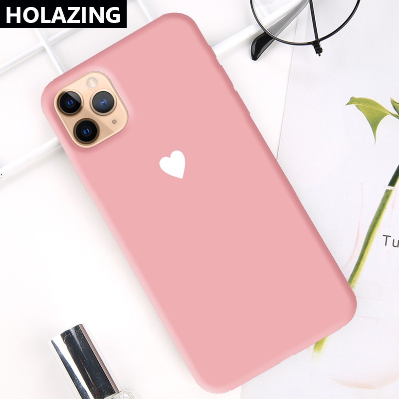 Ốp Điện Thoại Silicon Mềm Hình Trái Tim Cho Iphone Xs Max X Xr Iphone 12 Mini 11 Pro Max 8 Plus 7 Plus Se 2020 6s Plus | BigBuy360 - bigbuy360.vn